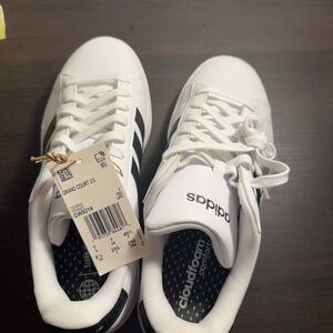 Adidas Cloudfoam White and Black Sneakers